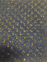 Enhanced Sparkle Tulle - 54-inches Wide Periwinkle/Gold